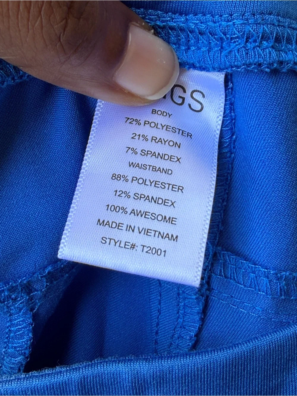FIGS Axim Straight Leg Scrub Pants Men’s Medium Royal Blue Deep Royal Blue Lot 2
